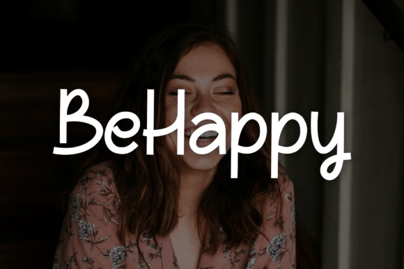 BeHappy Font: A Playful Handwritten Typeface for Creative Projects