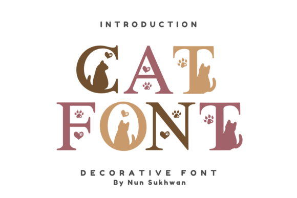 Cat Font: A Feline Decorative Typeface for Every Project