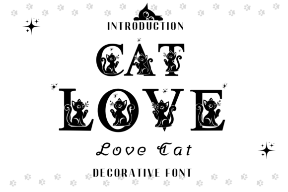 Cat Love Font: A Decorative Typeface for Creative Projects