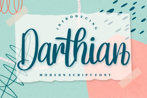 Darthian Font: Modern Handwritten Elegance