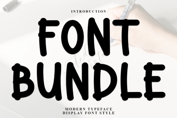Font Bundle: A Bold Display Typeface for Joyful, High-Impact Design