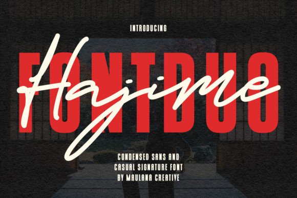 Hajime Font Duo: Where Structure Meets Handcrafted Character