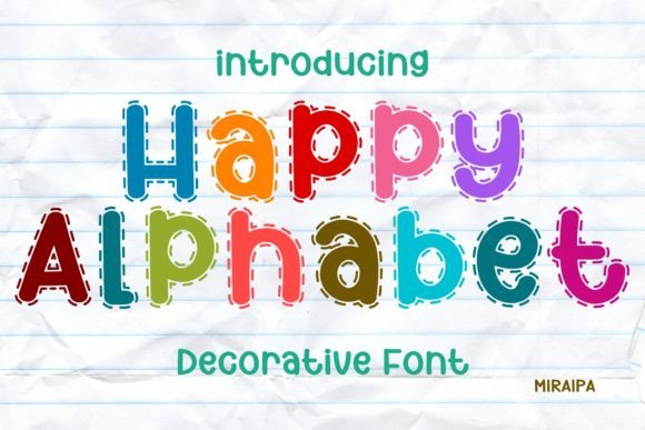 Happy Alphabet Font: A Friendly Decorative Typeface