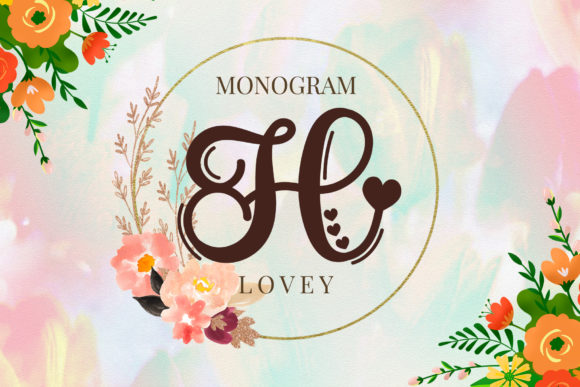 Lovey Monogram Font: Elegance Meets Design