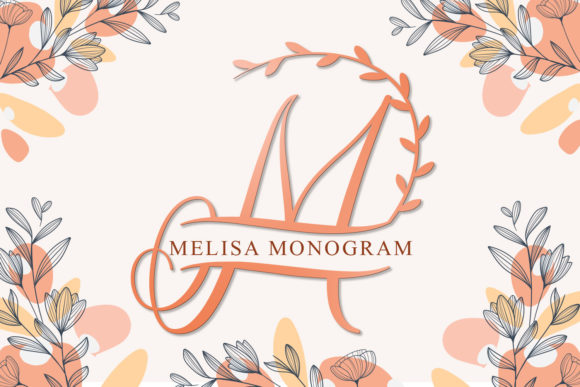 Melisa Monogram Font: Dainty Elegance for Thoughtful Design
