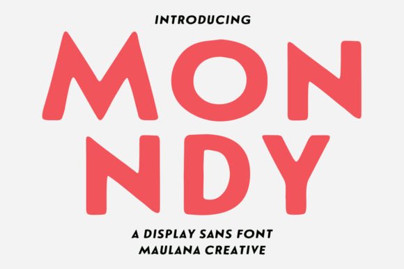 Monndy Stamp Display Font