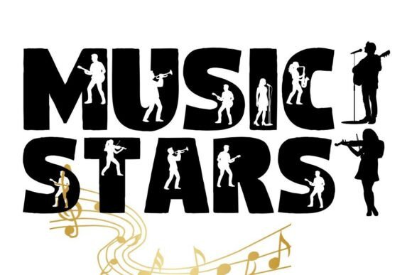 Music Stars Silhouettes Font: Bring Concert Energy to Your Typography