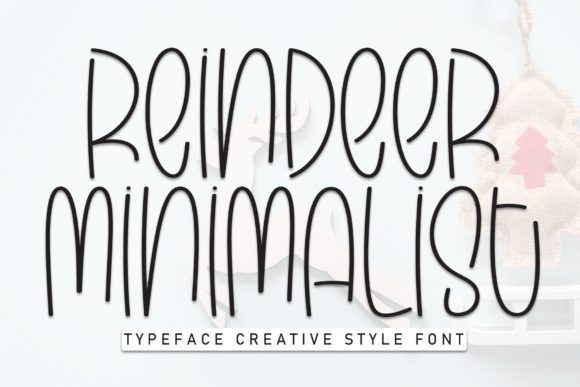 Reindeer Minimalist Font: A Playful Handwritten Display Font
