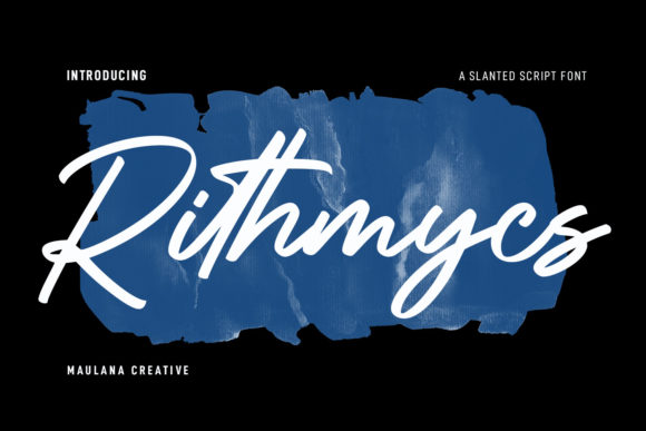 Rithmycs Script Font: A Paint-Brushed Typeface with Genuine Character