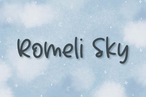 Romeli Sky Font: Where Handwriting Meets Heartfelt Design
