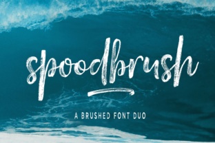 Spoodbrush - Font Duo: A Brush Stroke Script Built for Creative Impact