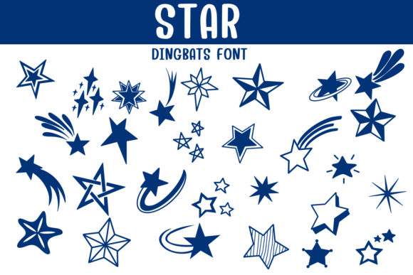 Star Font & Star2: A Celestial Dingbats Font for Creative Design