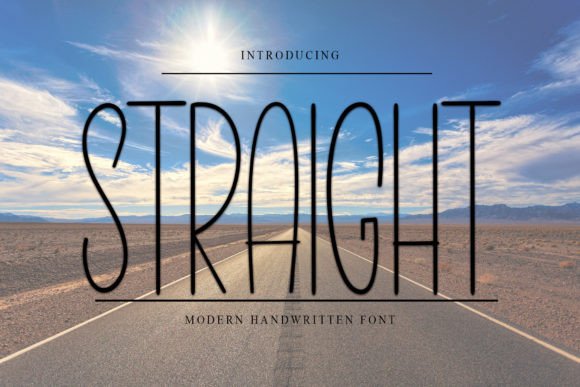 Straight Font: Where Contemporary Handwriting Meets Classic Calligraphy