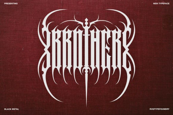 The Visual Authority of Brother Blackmetal Font in Extreme Typography