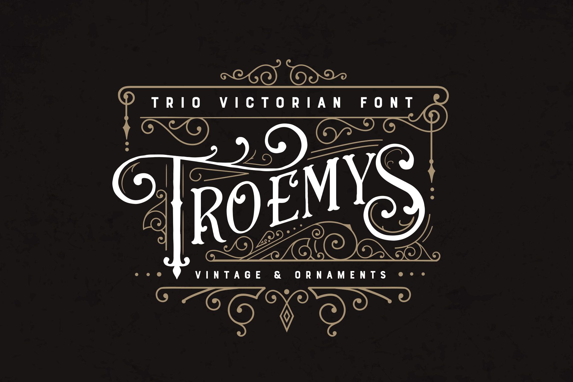 Troemys Font Trio: Bringing Victorian Charm to Modern Design Projects